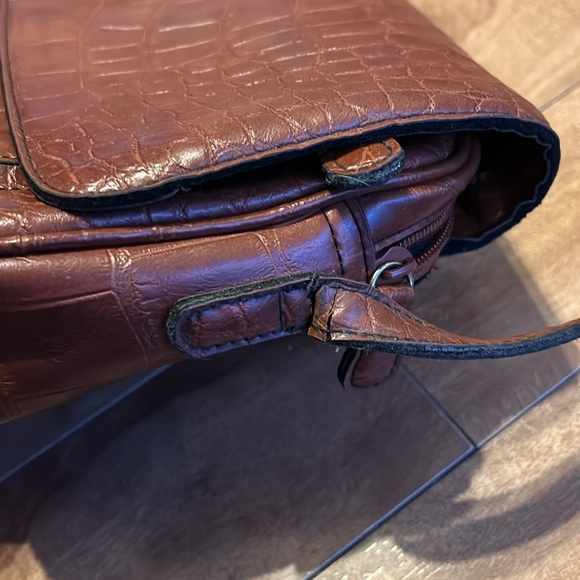 CORNELL💫 Tan Brown Animal Texture Crossbody Purse - Picture 5 of 11